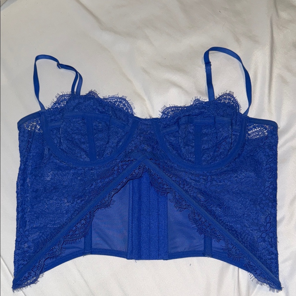 Blue Lace Corset